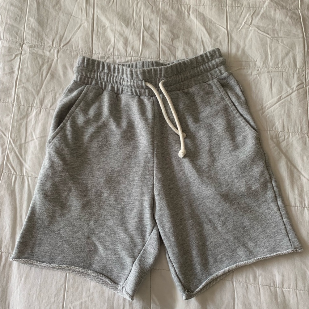 Light gray sweatshorts